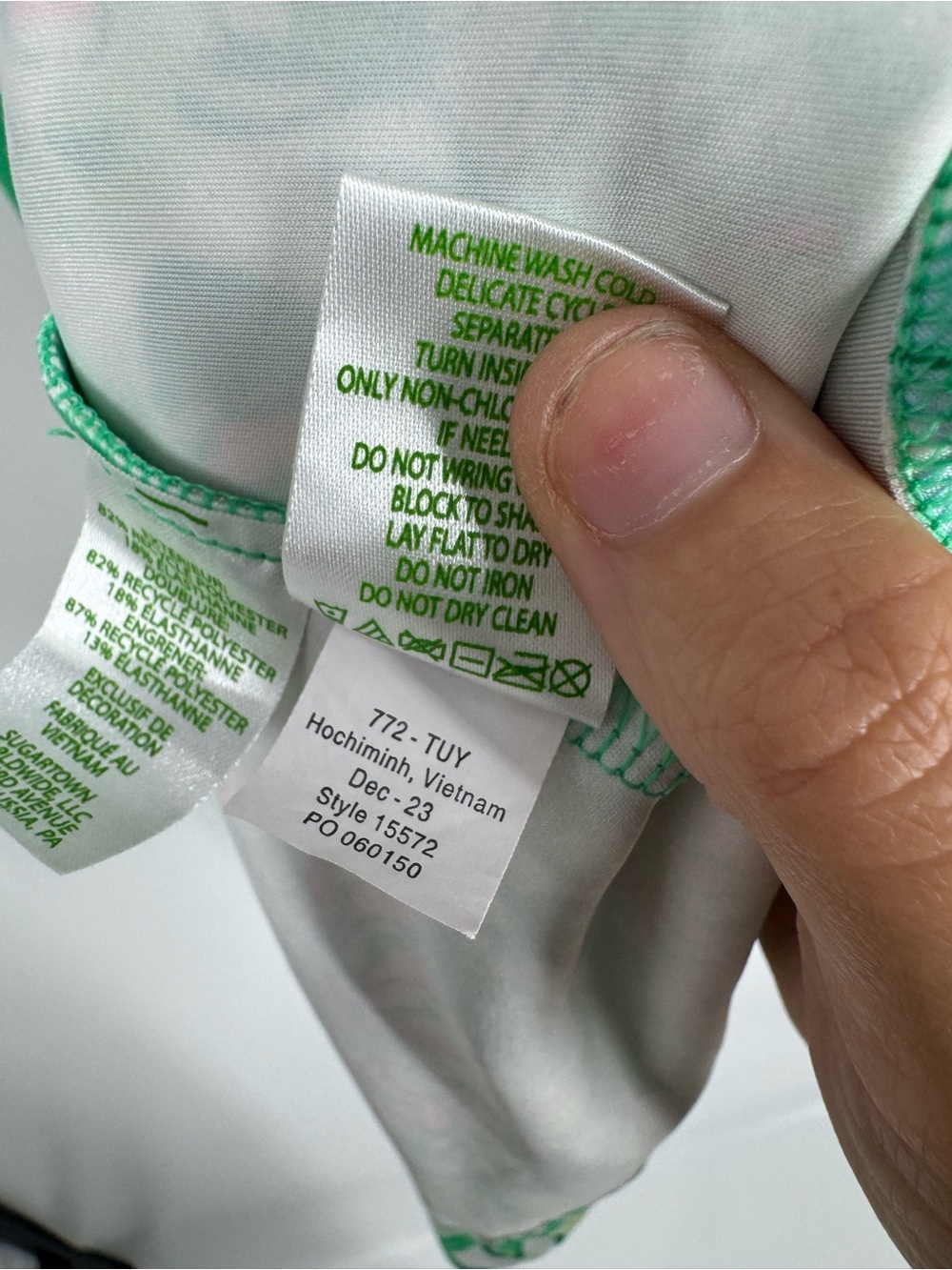 Lilly Pulitzer UPF50+ Lluxletic Dania Dress Green Floral Sleeveless Resort Sz L - Picture 10 of 14